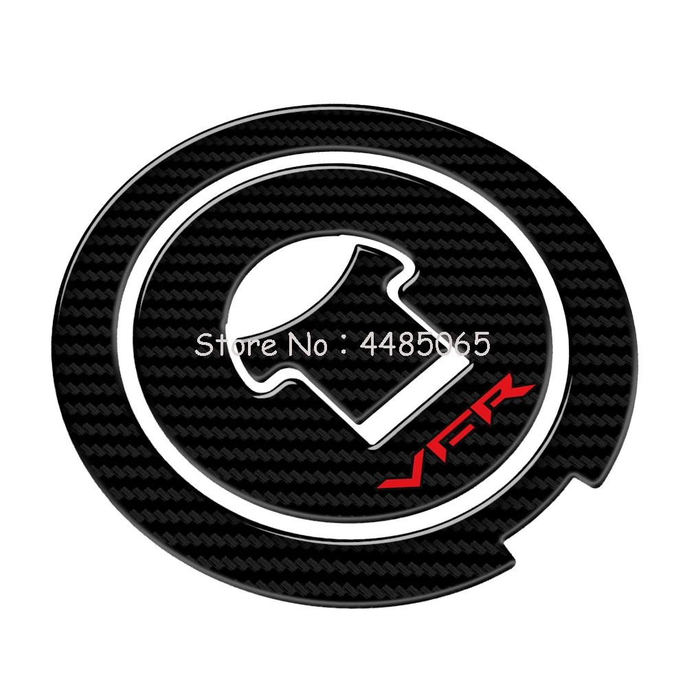 3D Carbon-look Motorcycle Fuel Gas Cap Protector Decals Case for Honda Interceptor VFR VFR800 1988-2009