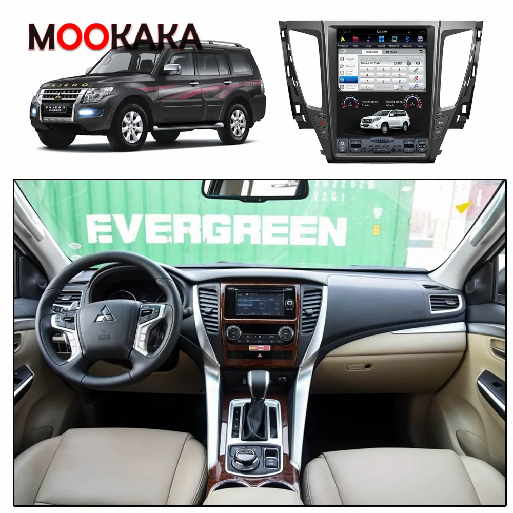 

12.1" Vertical Screen Car Radio For Mitsubishi Pajero Sport V97 V93 Rockford 2016-2018 GPS Tesla Carplay Android Car Multimedia