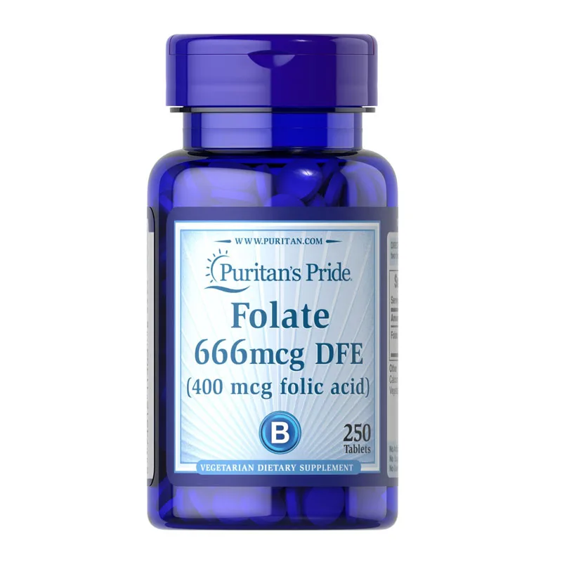 Folate 666 mcg DFE (400 mcg folic acid) 250 tablets