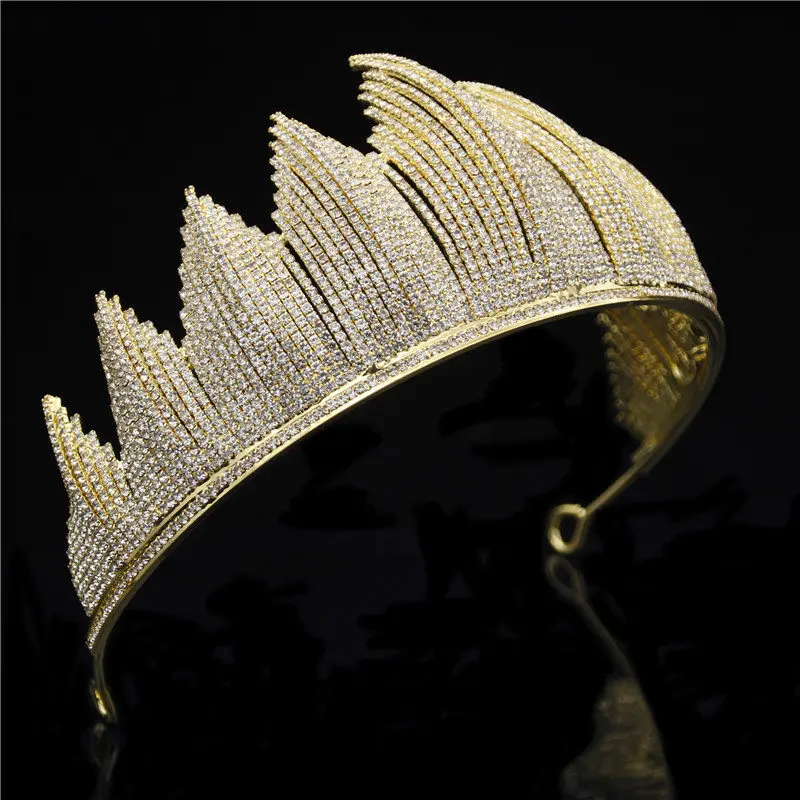 Niushuya moda grande cristal casamento diadema strass rainha tiaras e coroas headbands para noiva jóias de cabelo feminino acessórios