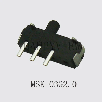 20PCS Mini Slide Switch On-OFF Micro Toggle Switch 1P2T H=1.5/2/4MM Miniature Horizontal Slide Switch SMD/DIP