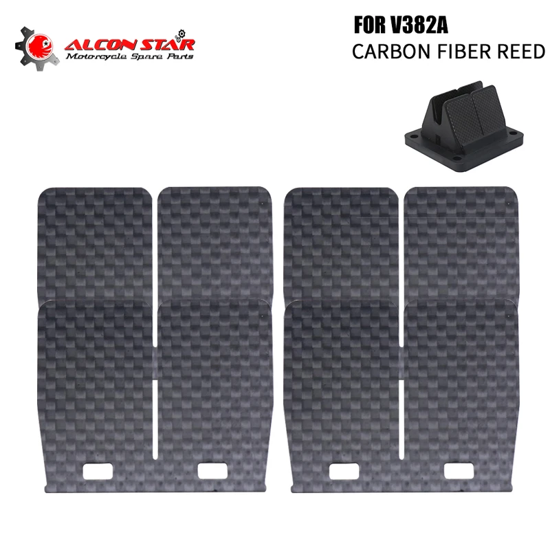 Alconstar-4/12/20 pcs Carbon Fiber Reed Valve Petals V-Force 3 Reed Blades Valve SystemV382A For YAMAHA YZ85 1993-20001