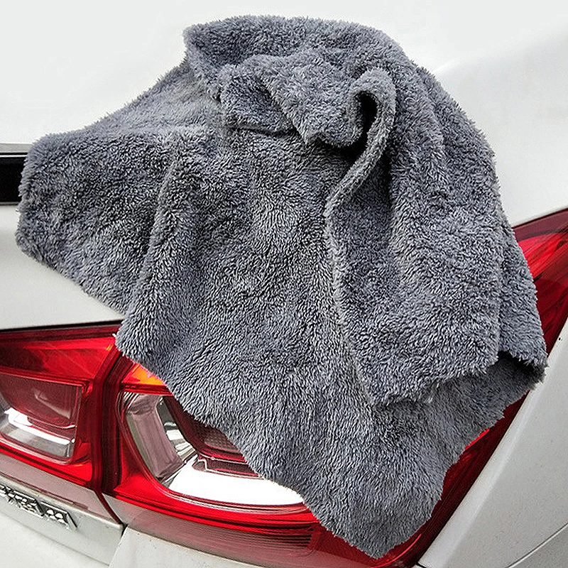 1PCS 350GSM Ultra-Thick Edgeless Microfiber Towels Car Cleaning Cloth Auto Wash Waxing Drying Polishing Detailing Towel