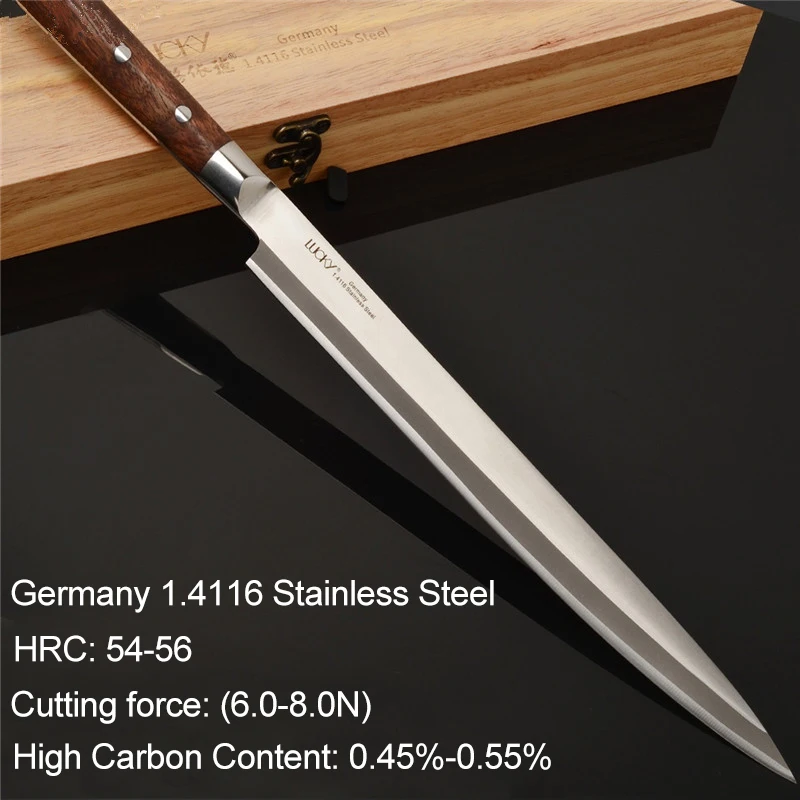 

10.5inch Japanese Fish Filleting Yanagiba Sashimi Sushi Sushikiri Sakimaru Tako Knife with Rosewood Handle