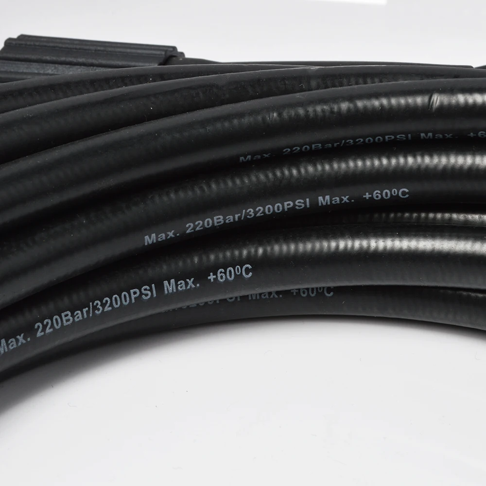 1/4 "* 220bar 3200PSI جهاز تنظيف يعمل بالضغط العالي خرطوم الحبل الأنابيب آلة غسل سيارات تنظيف المياه تمديد خرطوم الأنابيب M22-pin 14