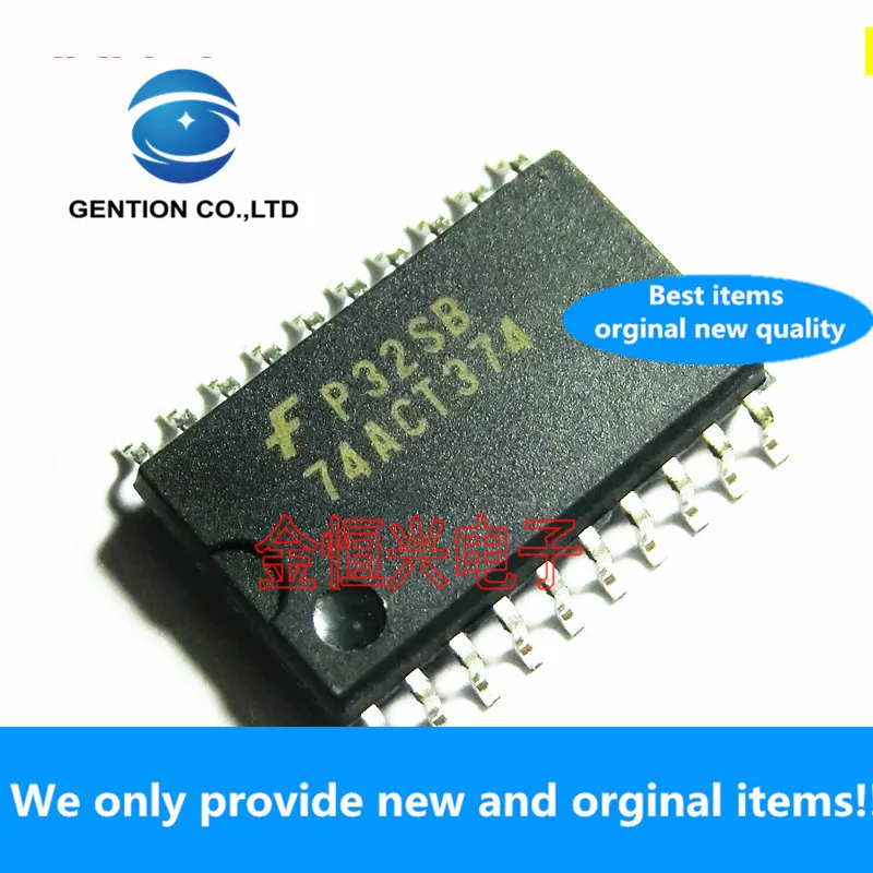 10Pcs 100% Orginal 74ACT374SCX 74ACT374 Sop-20 Wide Body 7.2Mm