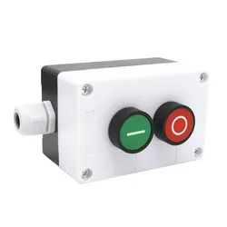 AC 660V 10A Momentary I/O Red Green Sign NO NC Push Button Switch Station