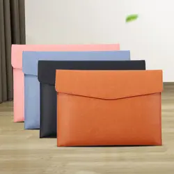 Étui à Bombes d'Affaires en Cuir Imperméable Classeur pour Documents, Papier, Rangement