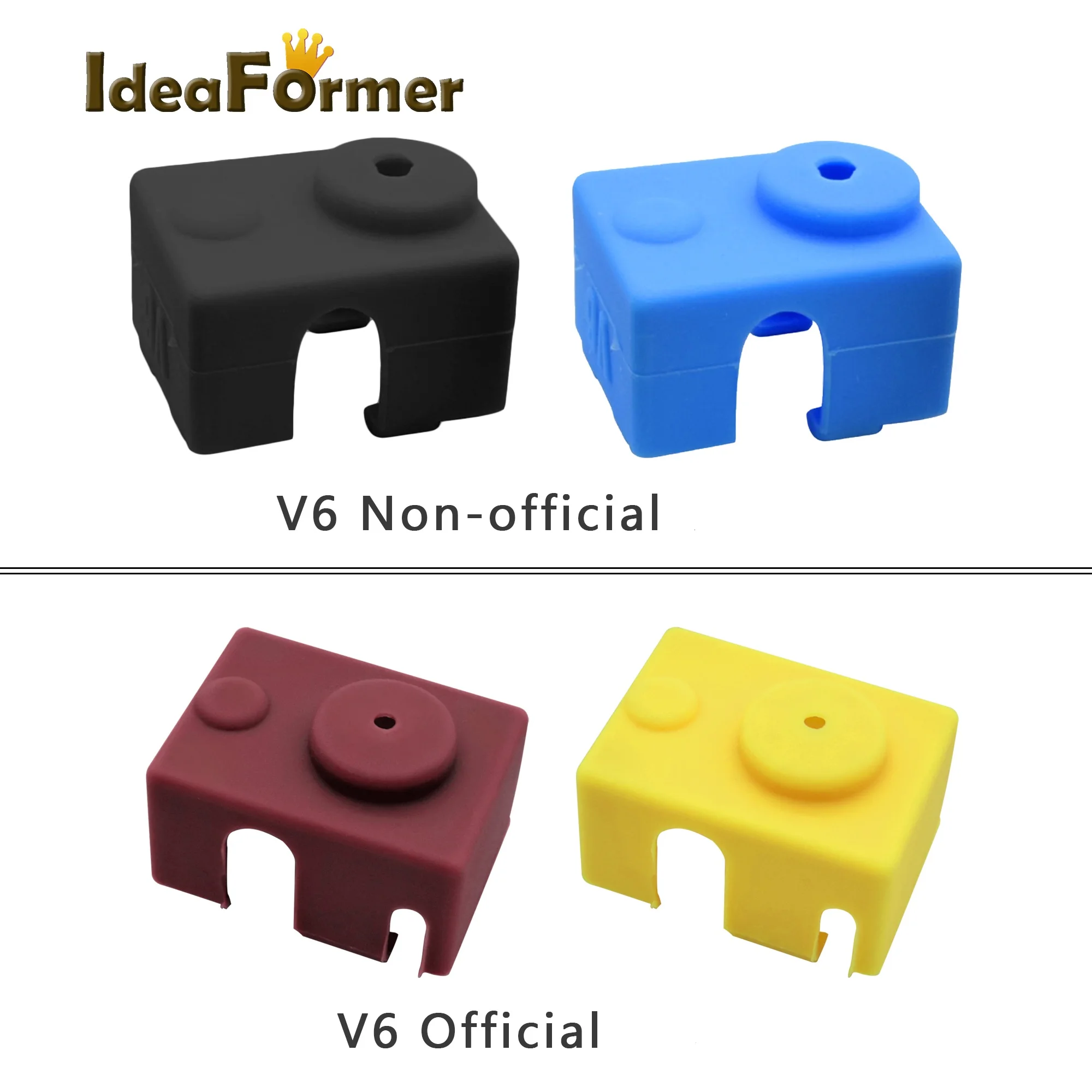 Pièces d'imprimante 3D, chaussette en Silicone pour V6/MK7 MK8 MK9 /MK10/Volnaco, couvercle de bloc chauffant, garde au chaud pour bloc chauffant