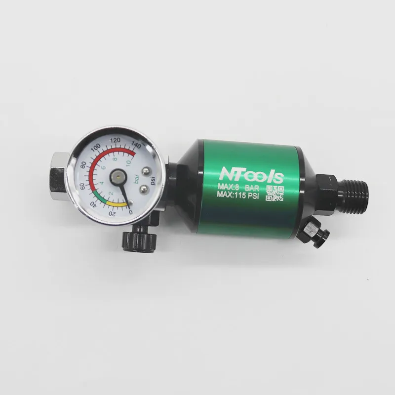 Air Regulator with Air Filter Spray Gun Air Regulator Gauge Air Spray In-Line Water Trap Filter Tools Paint Spray Gun Regulator
