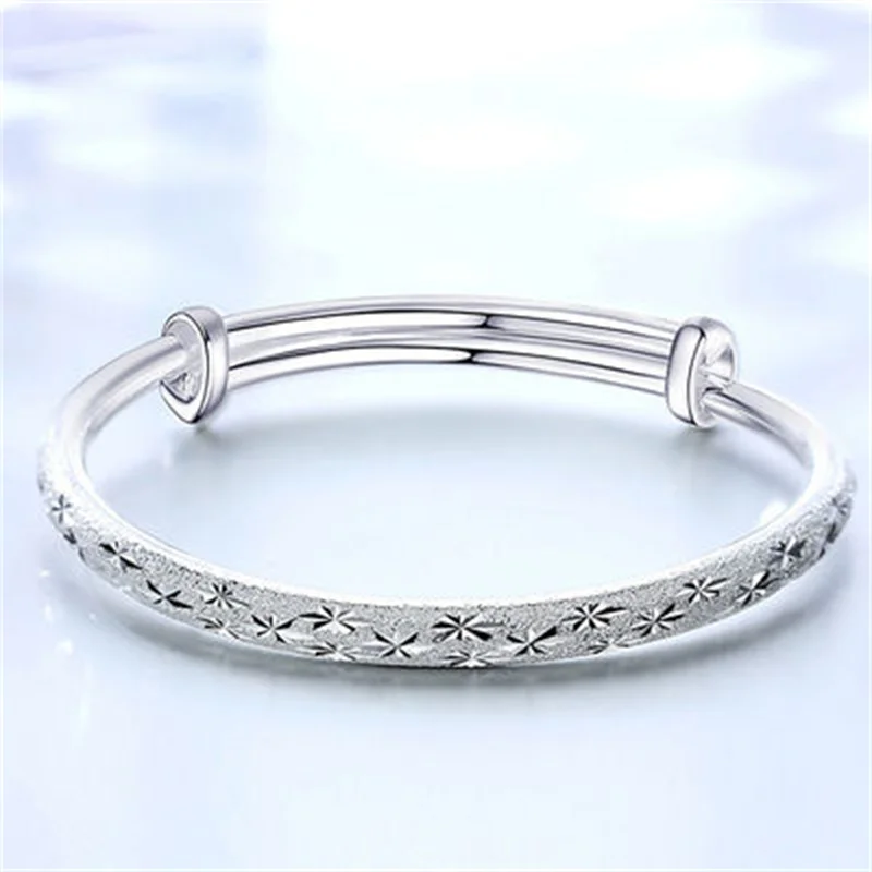 

S999 Sterling Silver Women's High Grade Bracelet, Punk Style Simple Fashion Jewelry for Lovers and Friends Luxury Gift Wholesale