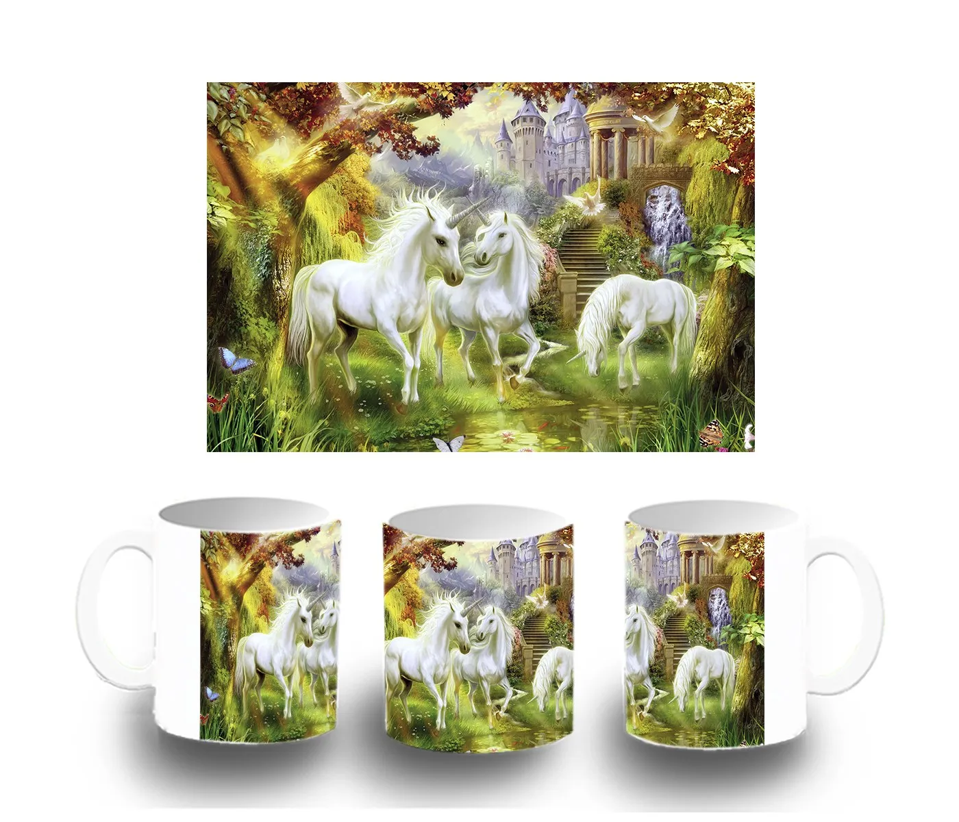 CUP UNICORNS WORLD FANTASIA color mug