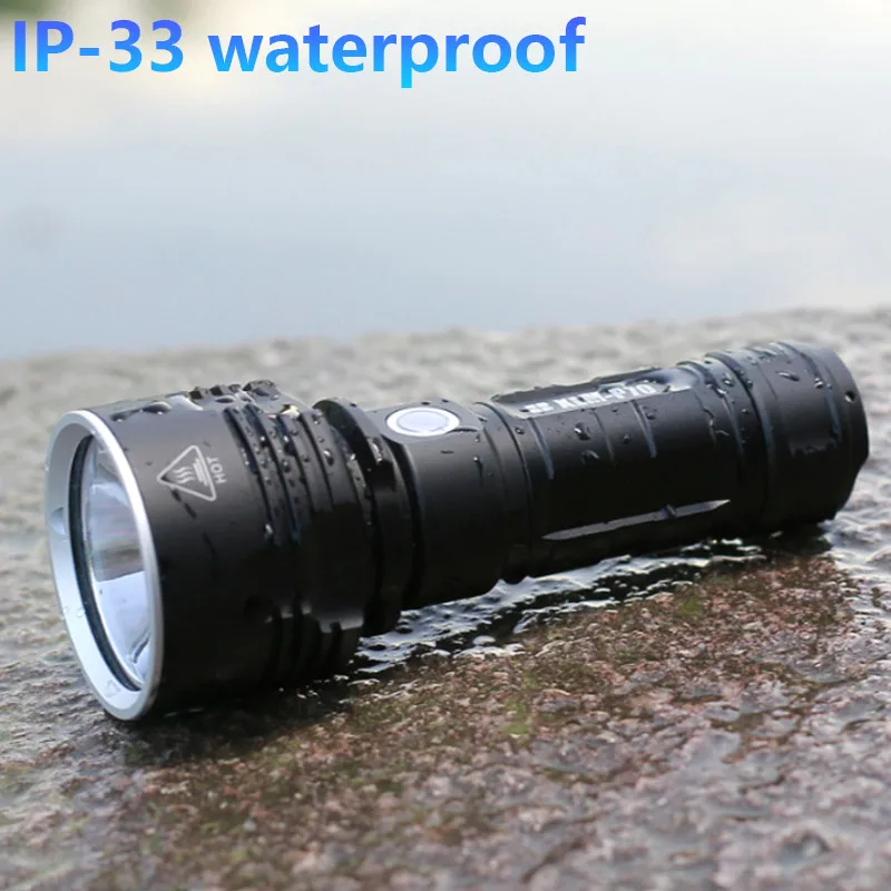 Super Bright LED Flashlight USB Rechargeable Waterproof Torch Aluminium Alloy High Lumen Camping Lantern Searchlight Light Lamp