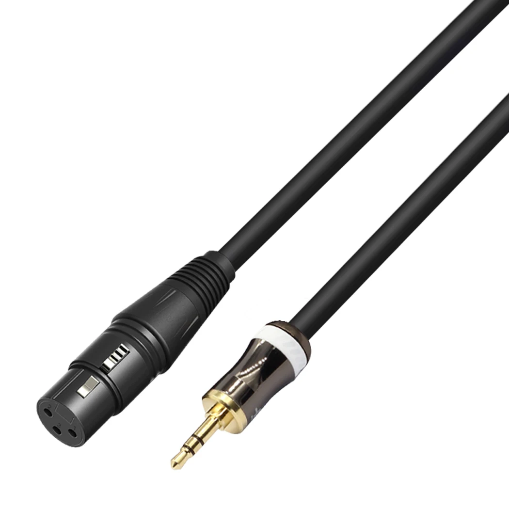 JORINDO-cable de micrófono macho a hembra XLR, extensión de 1,5 M/4,9 pies, 3,5 MM, para conexión a mezclador de portátil, cable amplificador