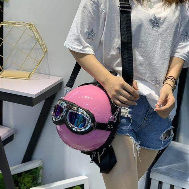 Personalisierte Helm Design Frauen Rucksäcke Kreative Hiphop Schulter Umhängetaschen Chic Reise Zurück Packs für Mädchen Y2K Sac 2022