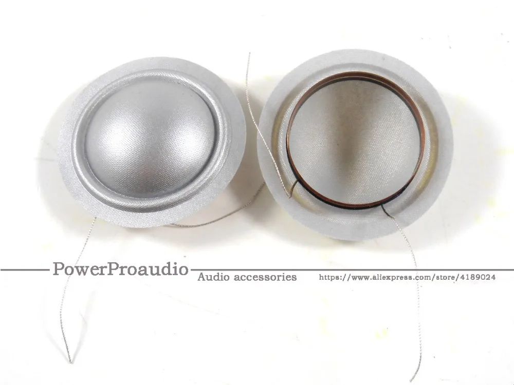 20pcs /lot 25.4mm 1inch 1'' Silver color Silk Replacement Diaphragm Horn 4 or 8 Ohm (Lead wire Same size )