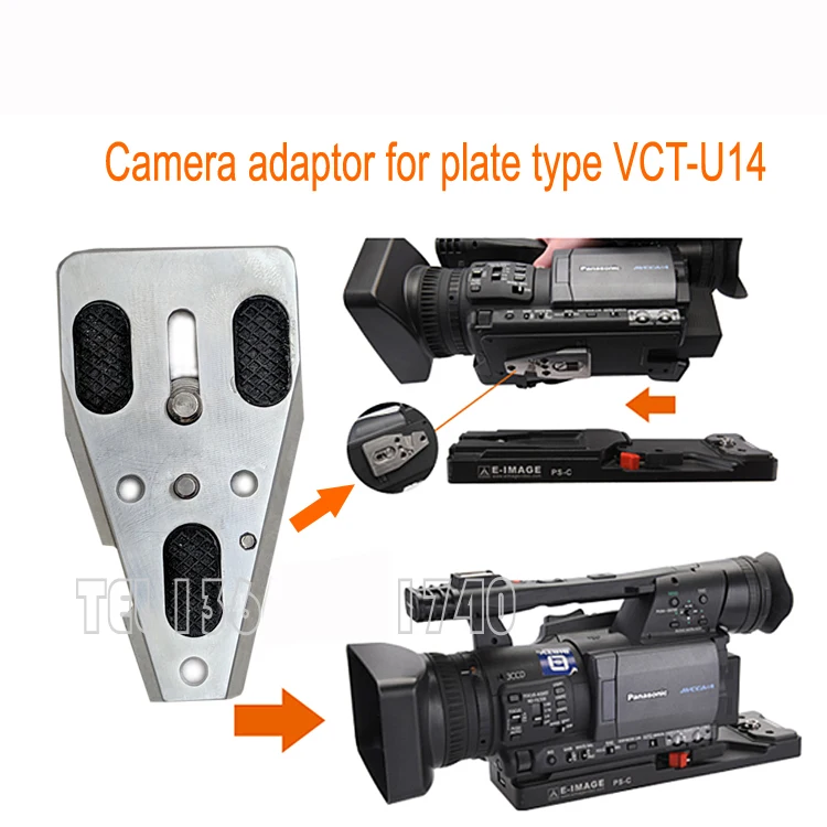 VCT Rapid Quick Release Swap Plate fr VCT-U14 SHAN-TM700MC PS-C Baseplate Tripod 4K 8K Film Mirrorless SLR Camera Support Mount