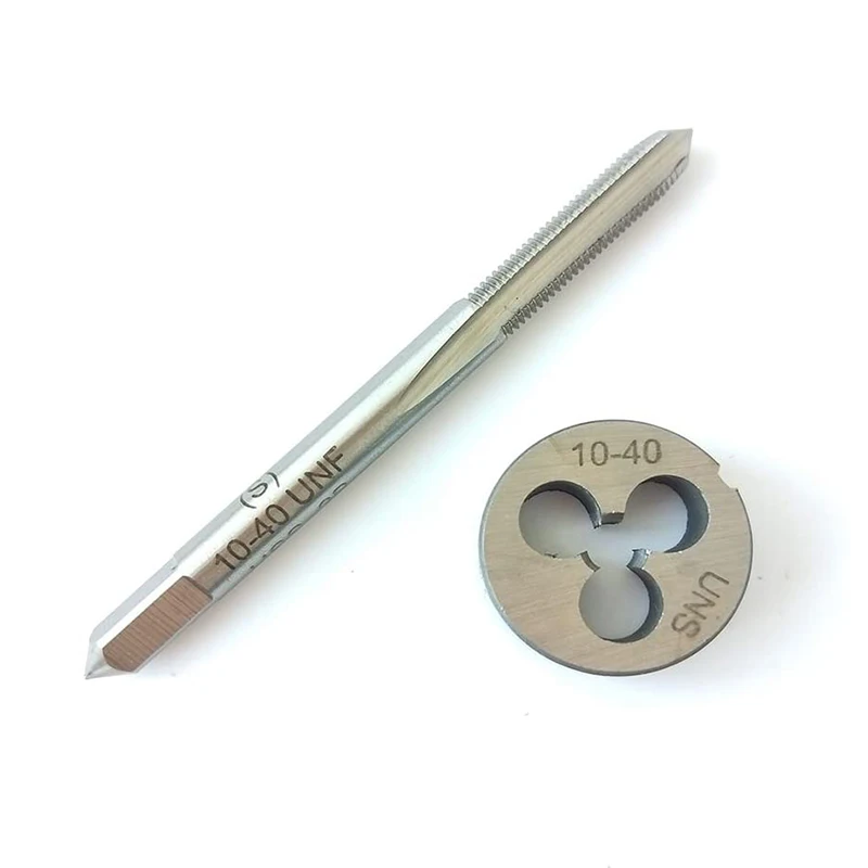 10-40 HSS Taper RIight Hand Thread Tap And Round Thread Die Set