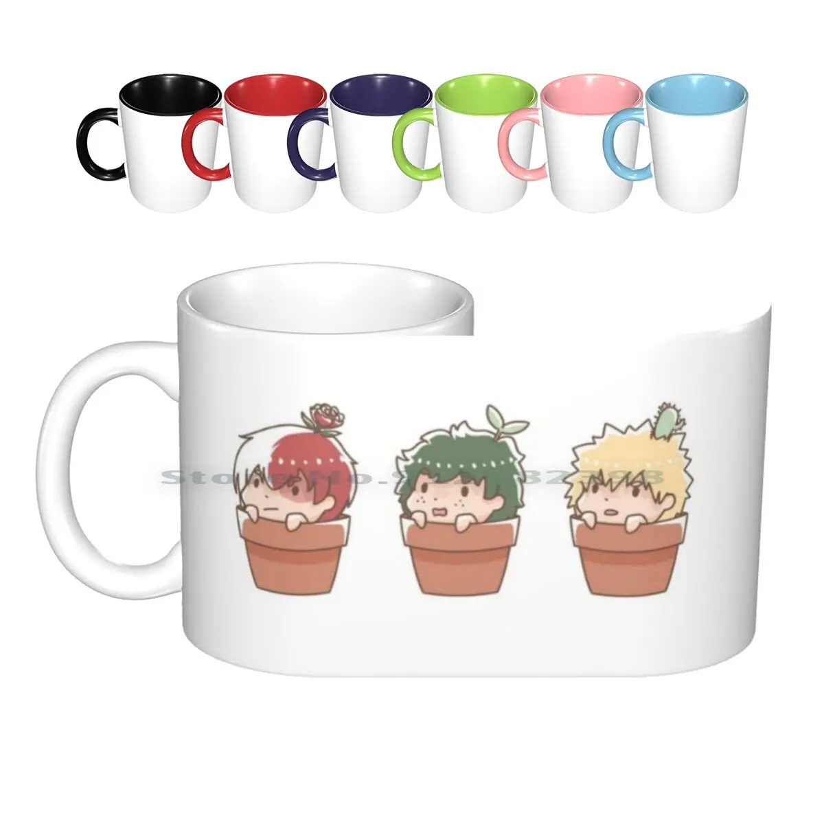 Boys Will Be... Plants ? Ceramic Mugs Coffee Cups Milk Tea Mug Bnha Boku No Hero Academia Mha Midoriya Midoriya Izuku Izuku