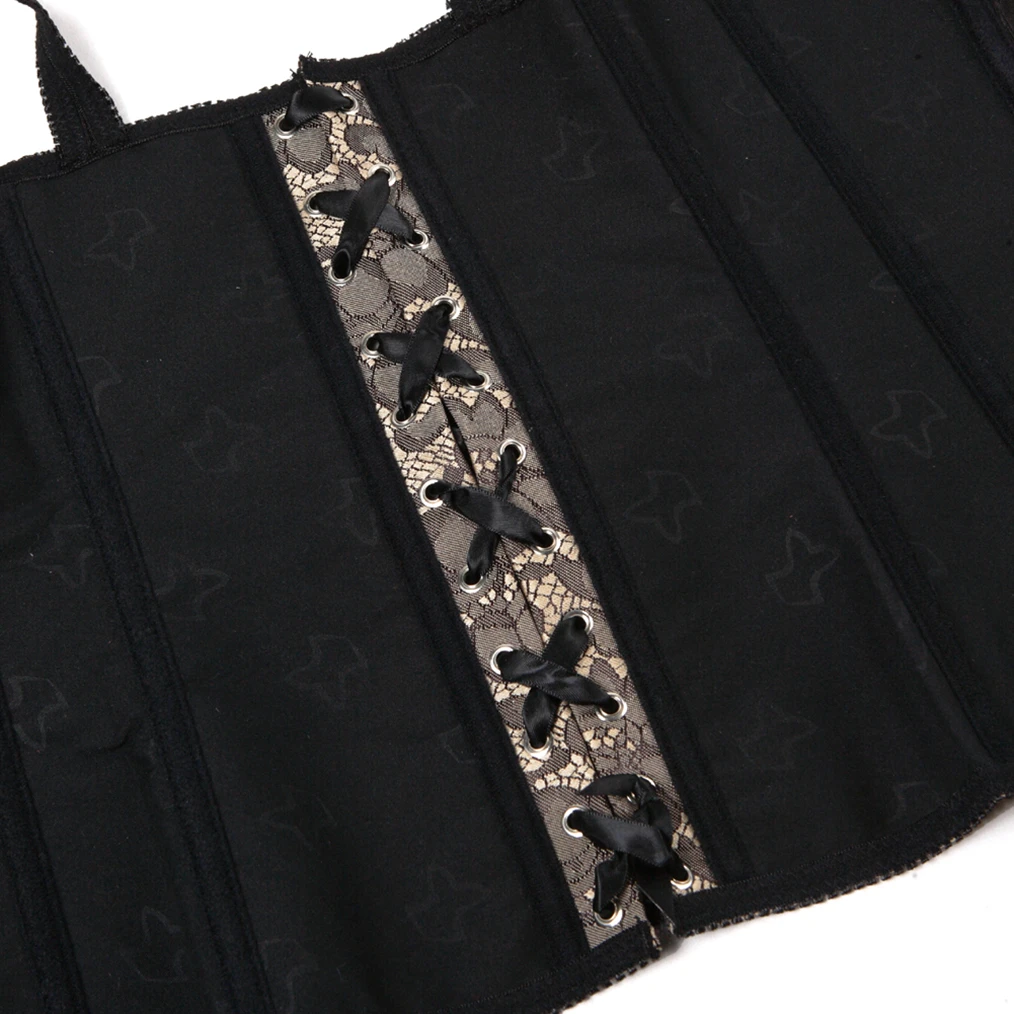Gothique Zipper Corsets with Straps Sexy Corgested Bustier Tops for Women Body Shapewear Medieval Corset Black and White