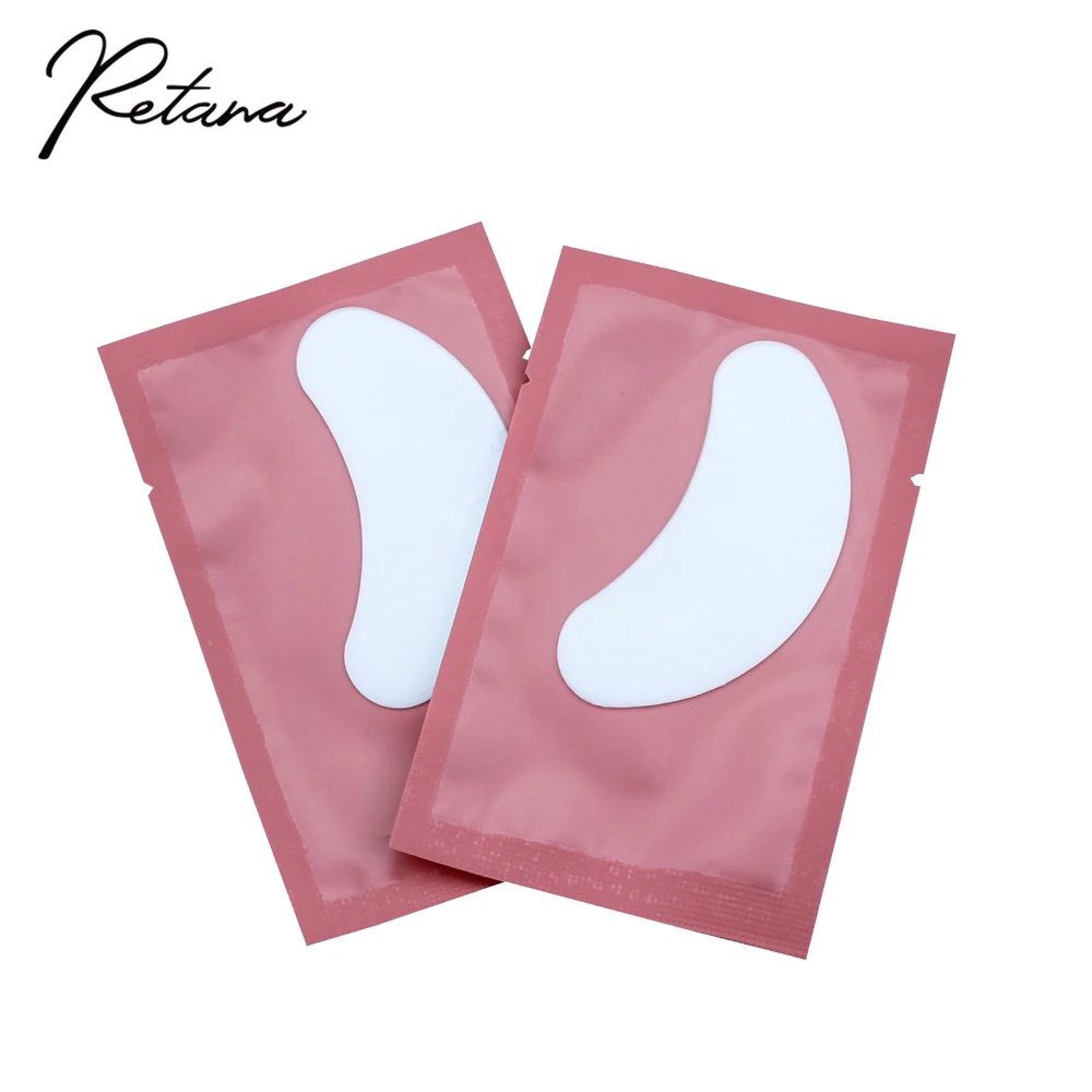 50/100 Mascara For Construction Eyelash Pads Eye Patch Under The Eyelash Pads For Eyelash Extensions Lint-free Paper Makeup Tool