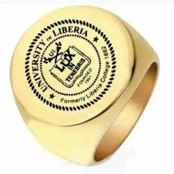 Engraved Name Ring Date Year 15mm Ring for Men A-Z Old English Letter Nameplate Signet Rings Copper Jelwery