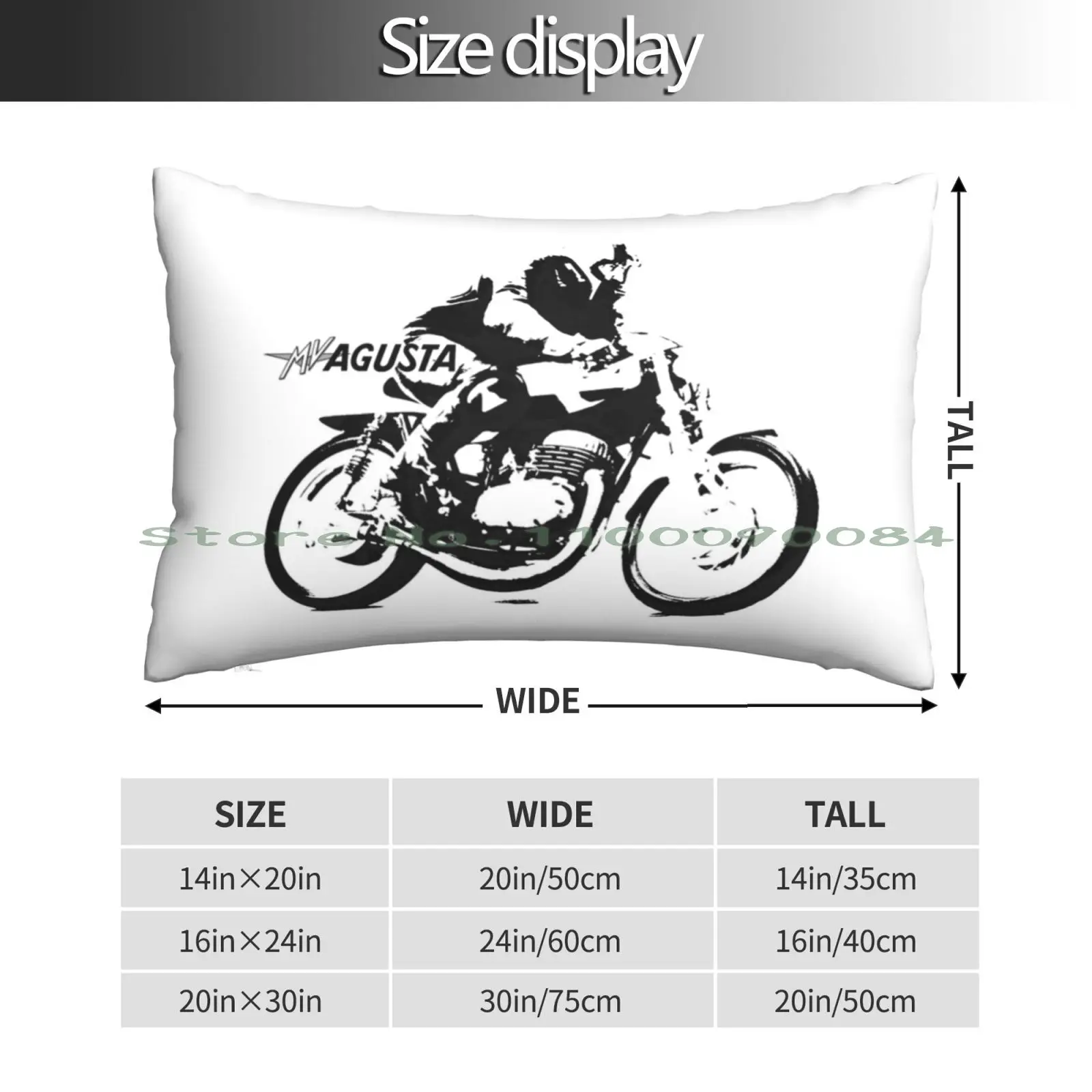 Mv Agusta 1 Pillow Case 20x30 50*75 Sofa Bedroom Anime Manga Japan Aka Car Shonen Shoujo Moon Sailor Long Rectangle Pillowcover