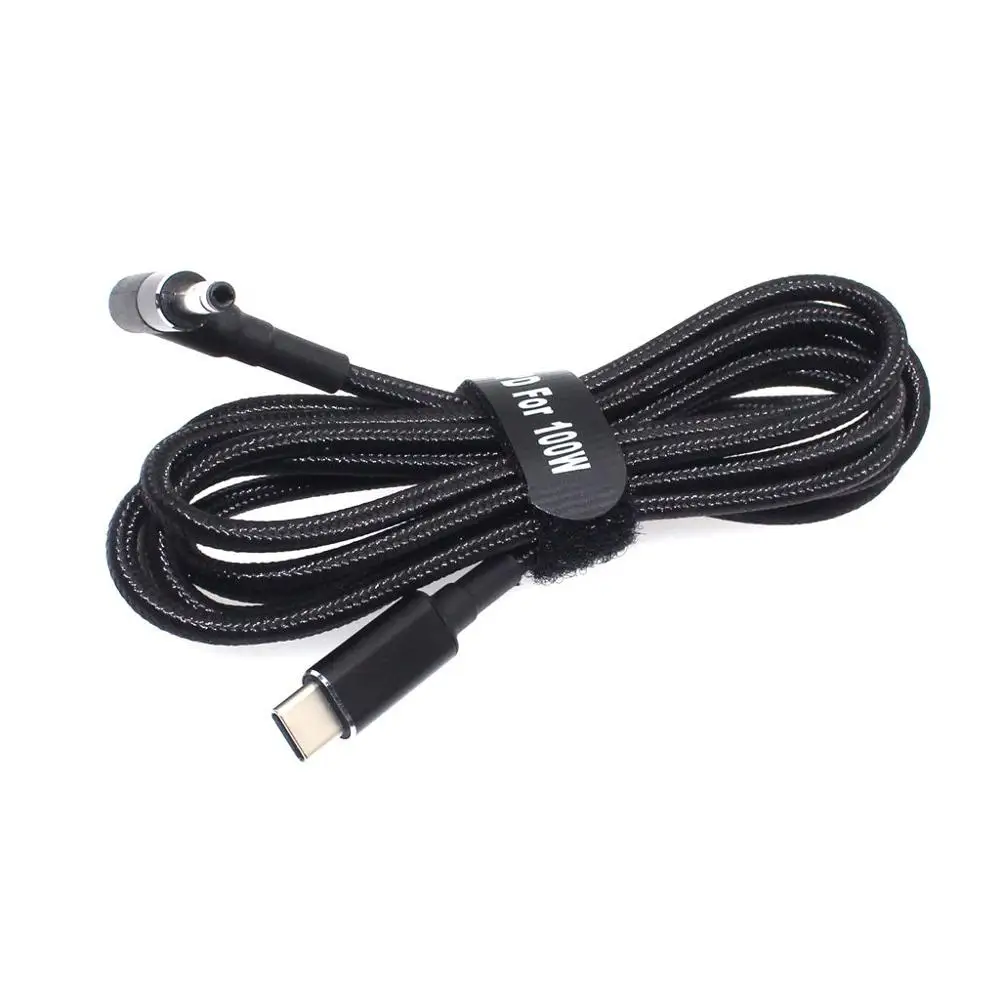 100W USB C Type C Male to DC4.0 X 1.7mm Male PD Charger Connector Adapter Cable for Xiaomi RedmiBook 14 for Lenovo 1.8m