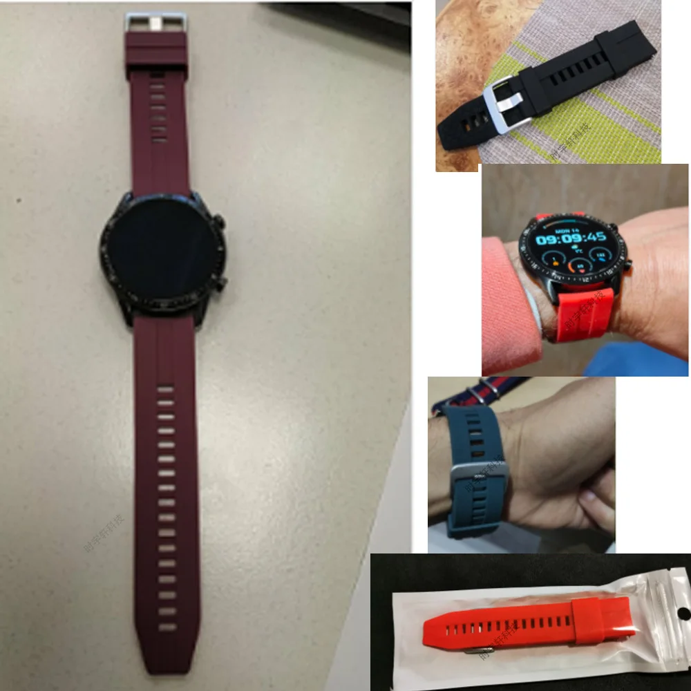 Silicone Wristband Strap For Samsung Galaxy Watch 3 45mm SM-R840 Band Watchband for Samsung Watch 46mm SM-R800 Bracelet