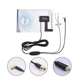 Universal 12V Glass Mount Car DAB Digital Radio Patch Aerial Antenna Adhesive Transparent Built-in Antenna European