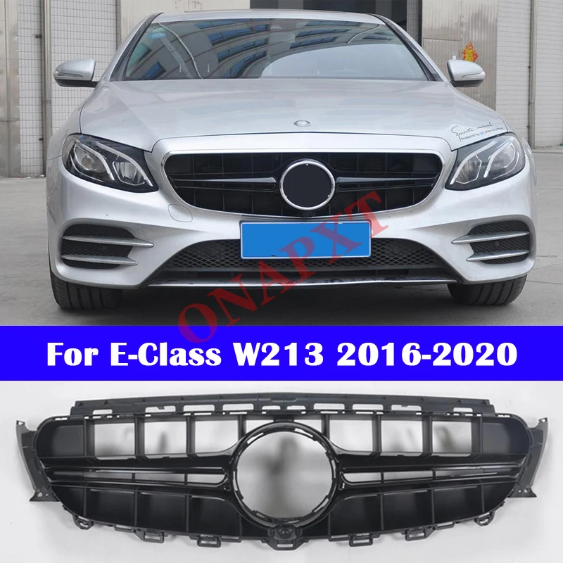 

For Mercedes-Benz E-Class W213 2016-2020 Modified For AMG style E63 S Car styling Grill vertical bar Front Middle grille bumper