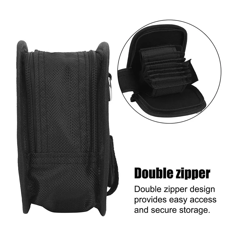 카메라 UV CPL ND 필터 케이스 카메라 스트랩이 있는 9 슬롯 가방 9 포켓 휴대용 DSLR 카메라 지갑 케이스 렌즈 필터 홀더, 케이스 UV CPL ND 필터 케이스 9 슬롯