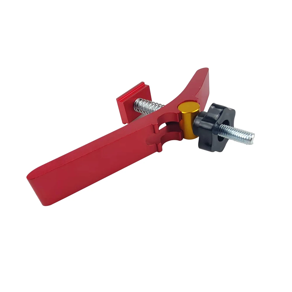 Woodworking T Slot Block Clamp Pertukangan Pressboard Clamp Kit Multi-tujuan T Track Clamp Positioning Limiter Miter Clip Device