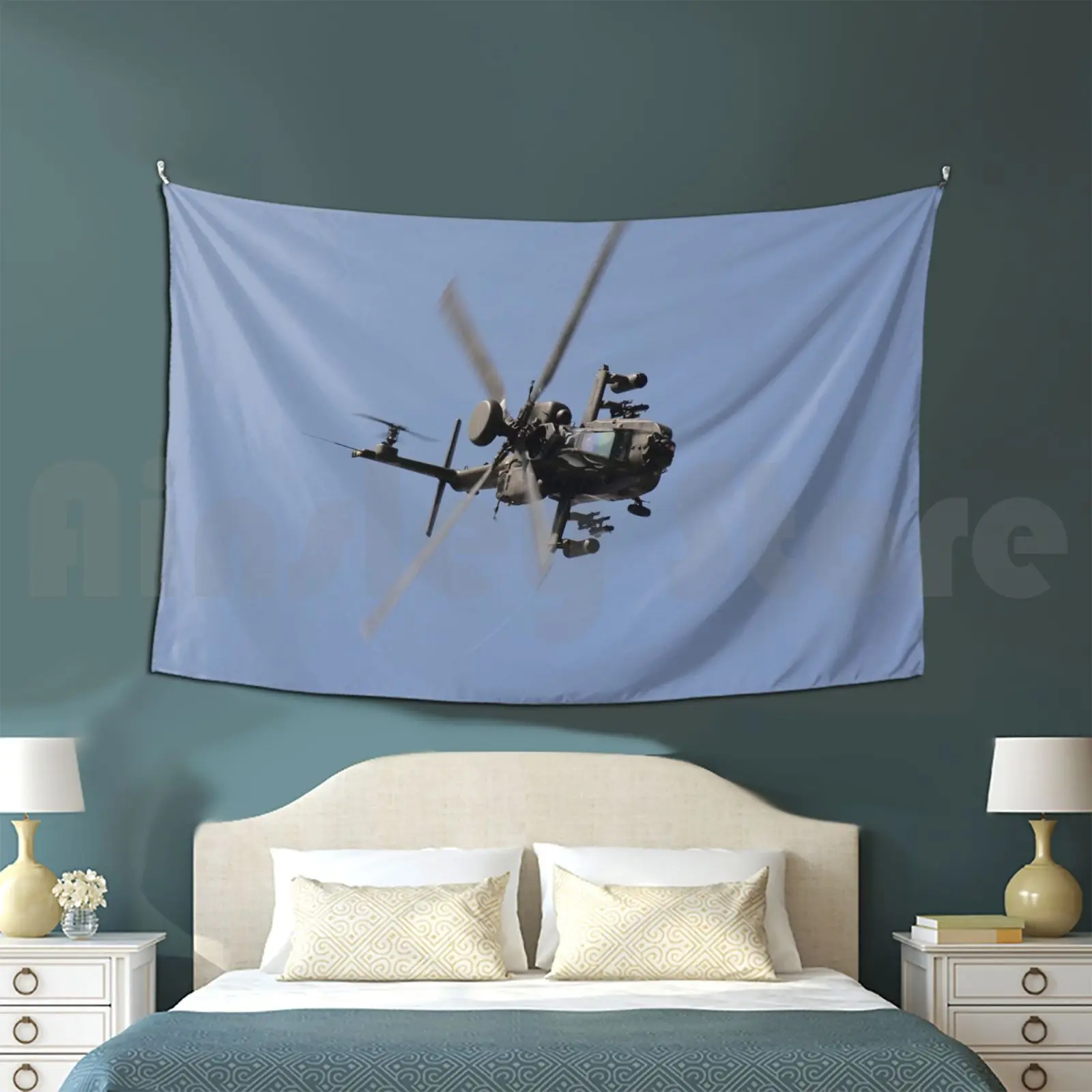 Boeing Apache Tapestry Living Room Bedroom Apache Helicopter Boeing