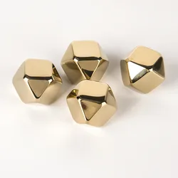 4/6/8 PCS Stainless Steel 304 Rhombus Whisky Stones Ice Cubes Ice Cubes Reusable metal Beer Cooler For Vodka Champagne Wort