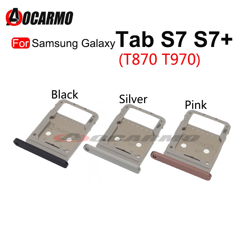 

Для планшета Samsung Galaxy Tab S7 плюс S7 + T870 T970 sim-карты слот MicroSD держатель Nano SIM Слот для карт памяти запасные части