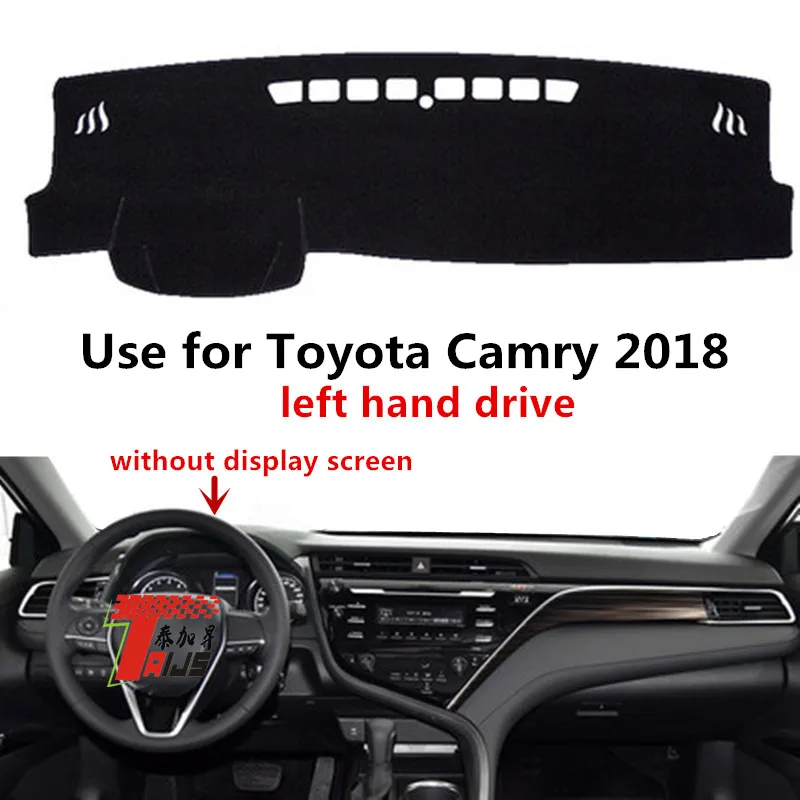 TAIJS Factory Sport 3colors Polyester Fibre Car Dashboard Cover For TOYOTA Camry 2018 Left hand drive