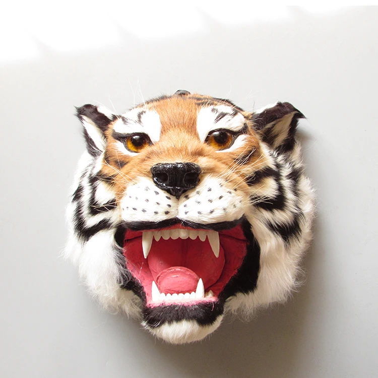 

real life toy large 32x29x28cm tiger head model polyethylene&furs model wall pandent handicraft home decoration gift s2688