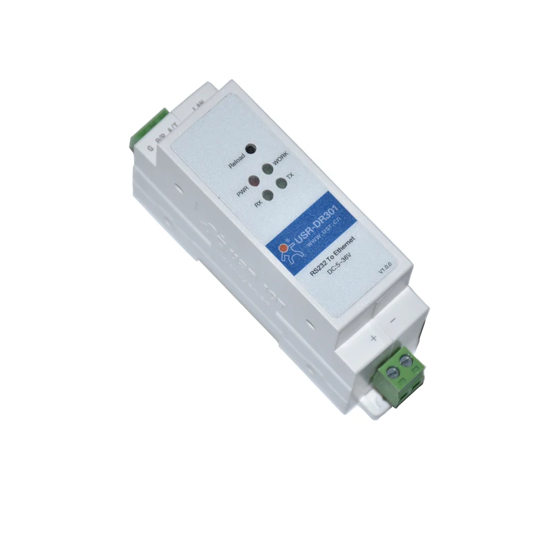 DR302 DR301 Din Rail Serial  RS485 RS232 to Ethernet TCP/IP RJ45 Server Module Ethernet Converter Modbus RTU to Modbus TCP unit