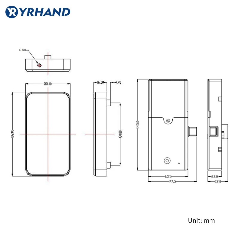 전자 스마트 자기 센서 RFID 액세스 제어 지문 캐비닛 서랍 잠금 장치