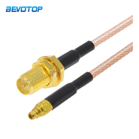 2PCS/Lot MMCX Male to SMA FPV Antenna Adapter Cable RG316 Pigtail Jumper RF Coaxial Extension Cord 5CM-5M