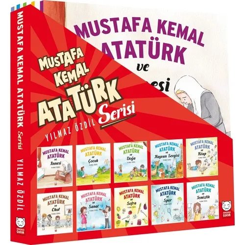 Mustafa Kemal Ataturk Series (10 Pcs Book Suit)-The indomitable Özdil Children Books English Book for Kids Reading Books Set