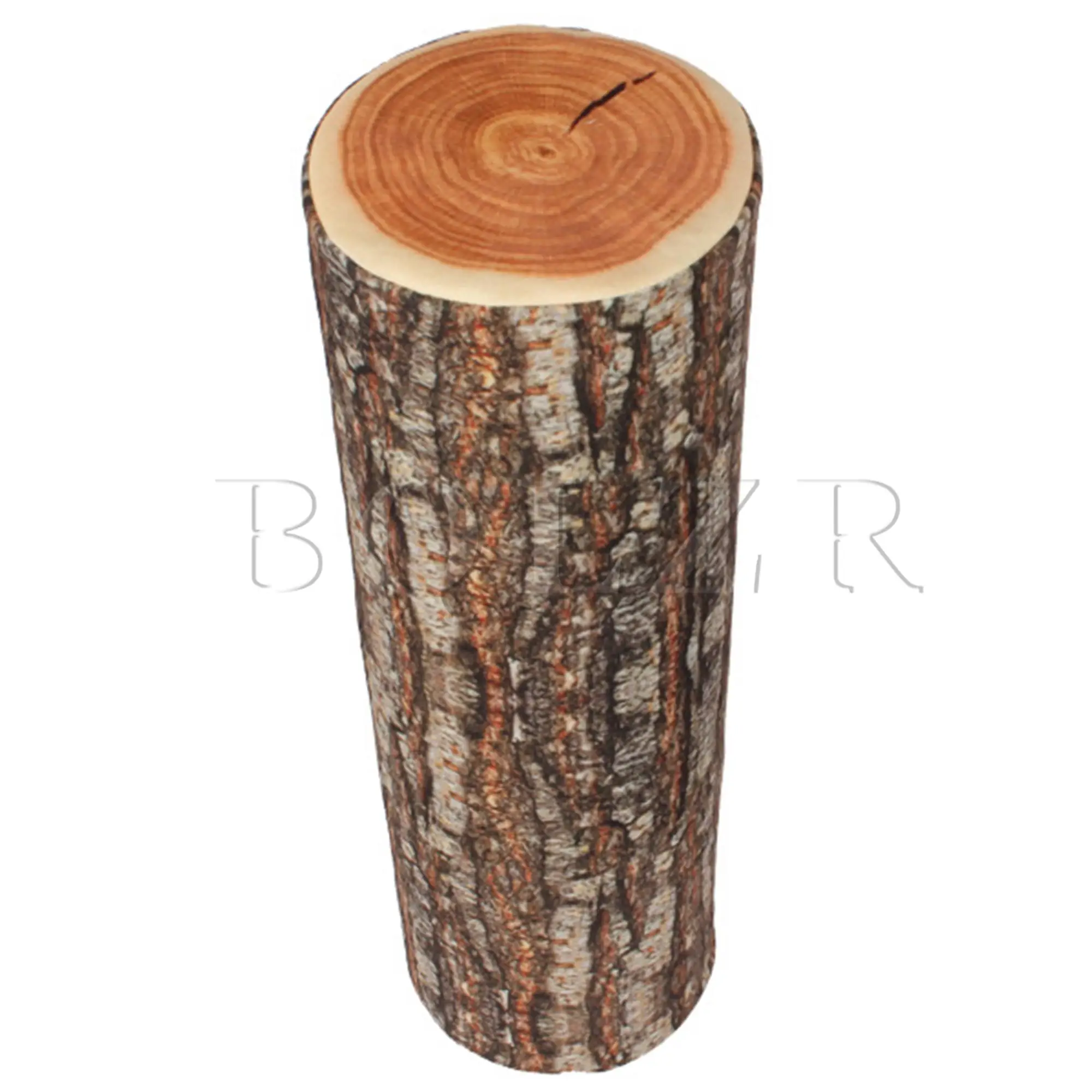 Round Throw Pillow Funny Wood Log Cylinder Floor Cushion for Home Decor