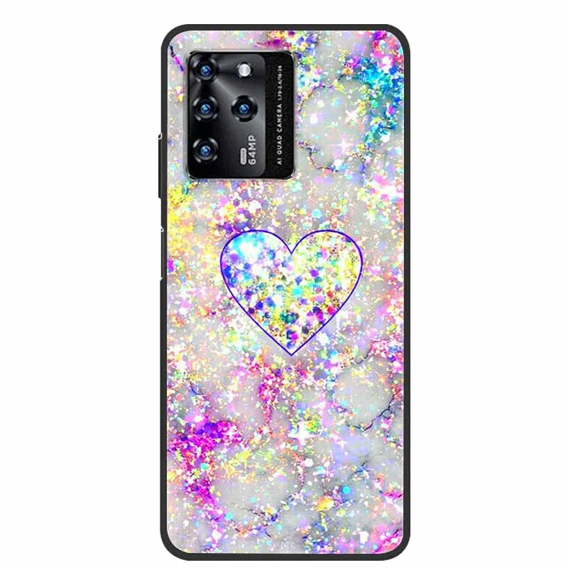 For ZTE Blade V30 Case Luxury Silicone TPU Soft Cover Phone Case for ZTE Blade V30 Vita 9030 8030 Shockproof Love Pattern Coque
