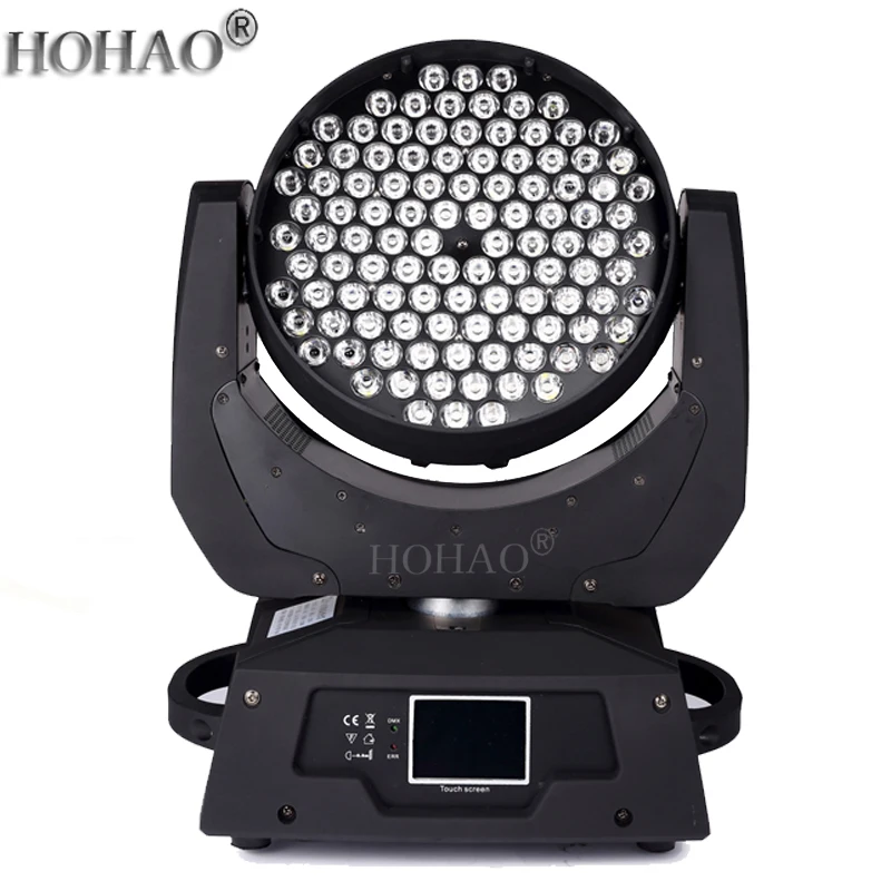 HOHAO 108pcs x 3w RGBW LED Moving Head Wash Lights Dj Night Disco Club Wedding Event Show Lamp 2 Year Warranty Fast Shipping