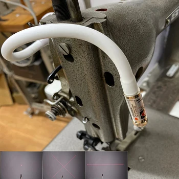 Macchina da cucire luce di posizionamento LED localizzatore Laser lampada di orientamento croce rossa linea retta punti macchina da taglio a Base magnetica