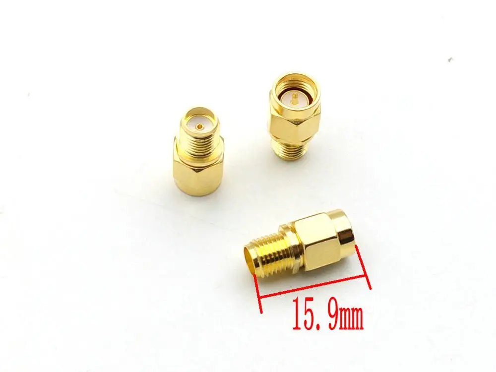 100PCS SMA male plug to SMA female jack RF coax adapter convertor connectors