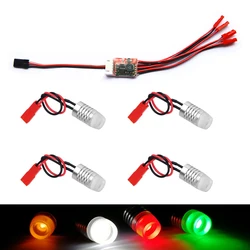 3S 4s 6S Lipo batteria LED Strip Light Controller e 1.5W Super Bright 12V Light Signal proiettore con spina JST per RC Drone