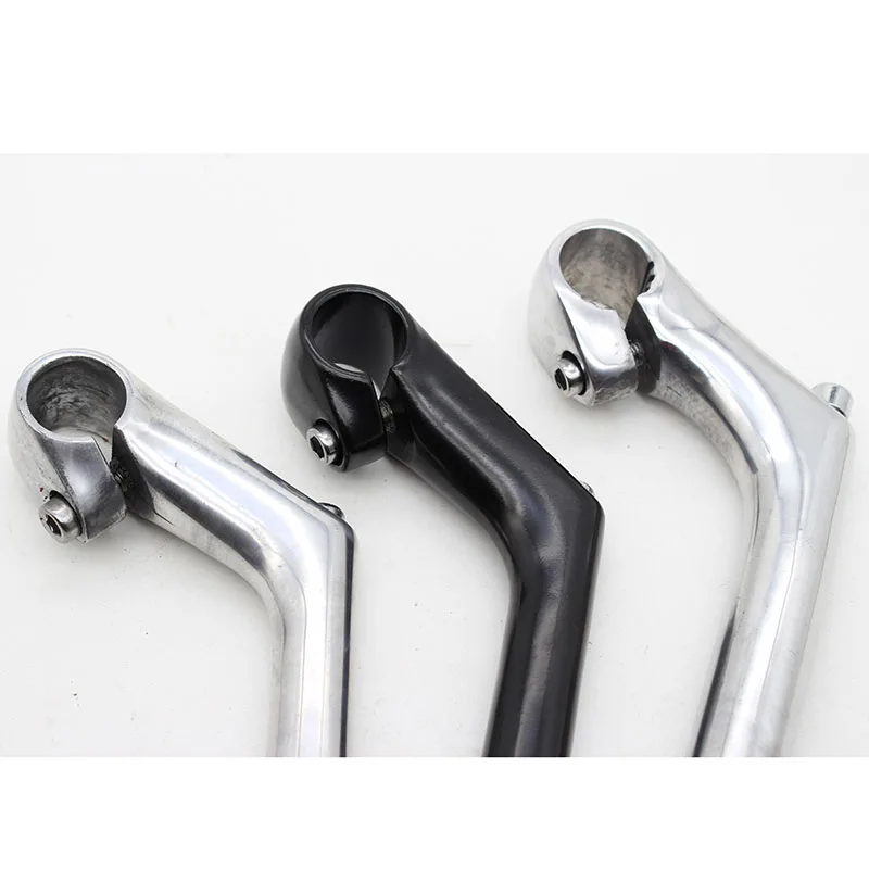 All aluminum gooseneck stem extension 80*25.4*22.2/25.4*180L retro bicycle stem electric bicycle bike accessories