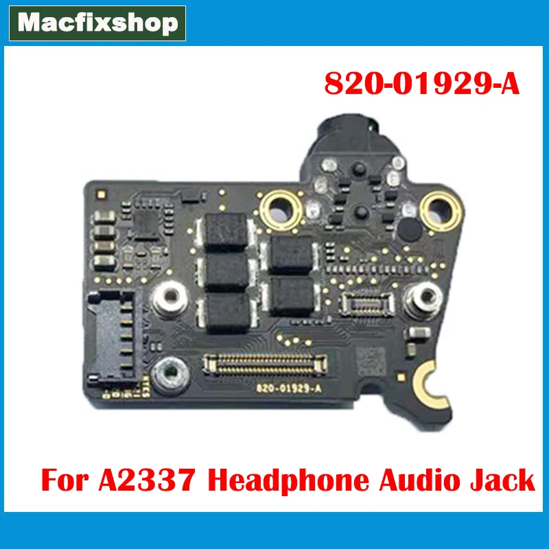 

Genuine A2337 Headphone Audio Jack For Macbook Air Retina 13.3" A2337 Video Sound Board 820-01929-A EMC 3598 2020 Tested